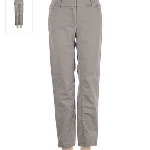 LOFT Gray Chino Capri